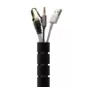 (A151-0605) AISENS ORGANIZADOR DE CABLE EN ESPIRAL 25MM NEGRO 3