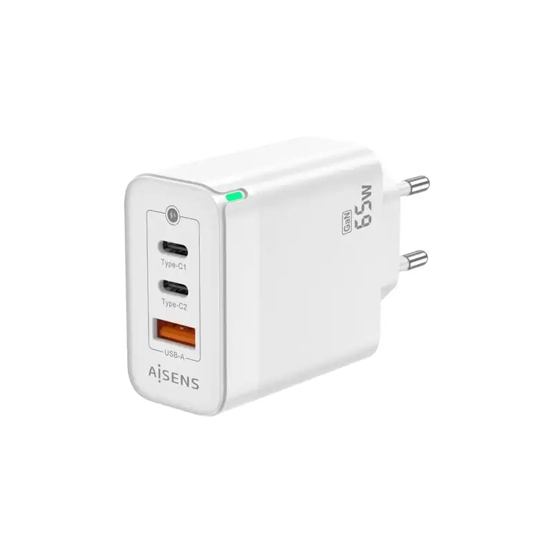 (ASCH-65W3P007-W) AISENS CARGADOR GAN 65W