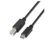 (A107-0054) AISENS CABLE USB 2.0 IMPRESORA 3A TIPO USB-C/M - B/M NEGRO 2