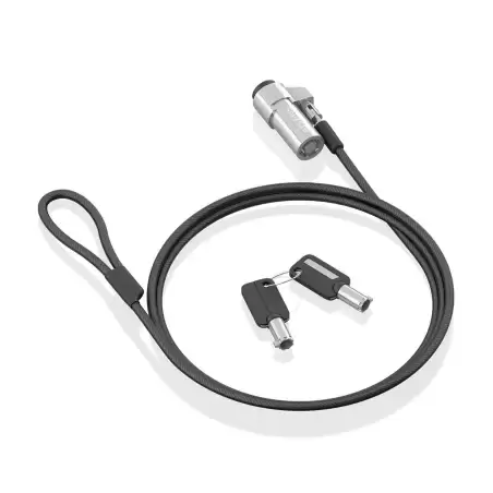 (ASLK-D45K06-BK) AISENS CABLE DE SEGURIDAD NANO CON CERRADURA  DE LLAVE PARA ORDENADOR