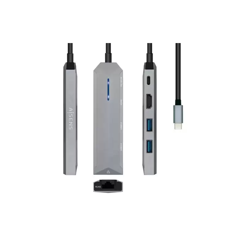 (ASUC-5P003-GR) AISENS DOCK STATION 5 EN 1 USB-C A 1XHDMI