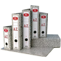 (07179171) GRAFOPLÁS ARCHIVADOR PALANCA CLASSIC FOLIO 65MM RADO CARTÓN FORRADO JASPEADO GRIS