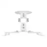 (CP03TSR-129) AISENS SOPORTE UNIVERSAL GIRATORIO INCLINABLE DE TECHO PARA PROYECTOR BLANCO