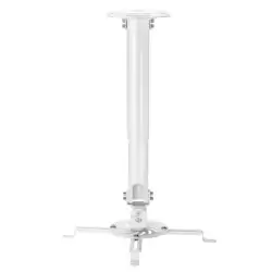 (CP04TSRE-133) AISENS SOPORTE UNIVERSAL GIRATORIO INCLINABLE Y EXTENSIBLE DE TECHO PARA PROYECTOR BLANCO