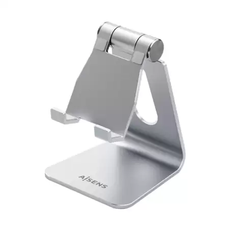 (MS1PM-081) AISENS SOPORTE DE SOBREMESA M AJUSTABLE 1 PIVOTE PARA TABLET/MOVIL PLATA