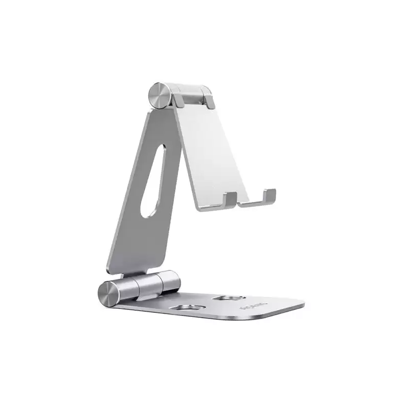 (MS2PXL-092) AISENS SOPORTE DE SOBREMESA TAMAÑO XL AJUSTABLE 2 PIVOTES PARA MOVIL/TABLET PLATA