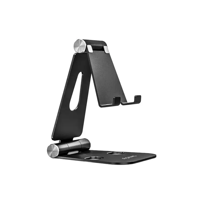 (MS2PXL-096) AISENS SOPORTE DE SOBREMESA TAMAÑO XL AJUSTABLE 2 PIVOTES PARA MOVIL/TABLET NEGRO
