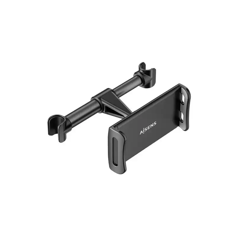 (MSC1P-107) AISENS SOPORTE DE COCHE AJUSTABLE 1 PIVOTE PARA REPOSACABEZAS PARA TELEFONO/TABLET NEGRO