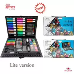 (AB-1100) ALEX BOG SET ART STUDIO LITTLE ARTIST 86 PIEZAS PLASTIC BOX C/SURTIDOS