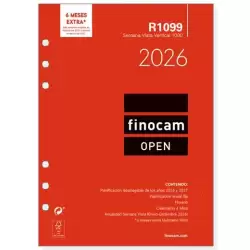 (711520026) FINOCAM RECAMBIO ANUAL AGENDA DE ANILLAS OPEN R1099 1000-155X215MM SVV 2026