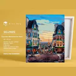 (SG-2405) ALEX BOG SET DE PINTURA POR NÚMEROS QUARTIER MONTMARTRE PARIS C/SURTIDOS