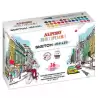 (AR001066) ALPINO ROTULADORES SKETCH MARKER COLOR EXPERIENCE DOBLE PUNTA COLORES SURTIDOS ESTUCHE 36 UD