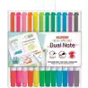 (AR001142) ALPINO ROTULADORES DUAL NOTE PUNTA FINA Y PUNTA BISELADA C/SURTIDOS ESTUCHE 12 UD
