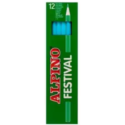 (C0131010) ALPINO LÁPICES DE COLORES FESTIVAL AZUL CLARO CAJA 12 UD
