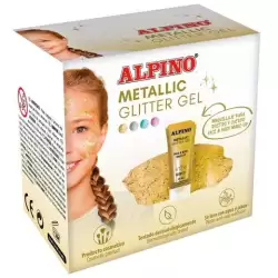 (DL000612) ALPINO GEL CON PURPURINA METALLIC GLITTER ORO