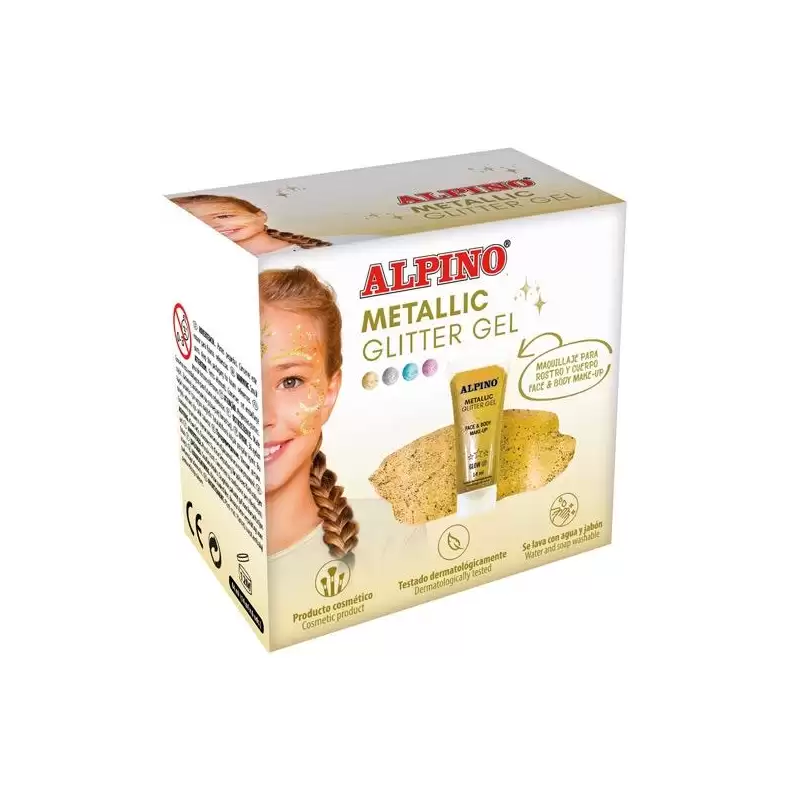 (DL000612) ALPINO GEL CON PURPURINA METALLIC GLITTER ORO