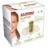 (DL000616) ALPINO GEL TRANSPARENTE CON PURPURINA GLITTER ORO