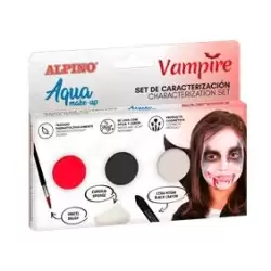 (DL000682) ALPINO MAQUILLAJE AL AGUA SET DE CARACTERIZACIÓN VAMPIRO