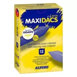 (DX060103) ALPINO CERAS MAXIDACS CAJA DE 12 AMARILLO CLARO