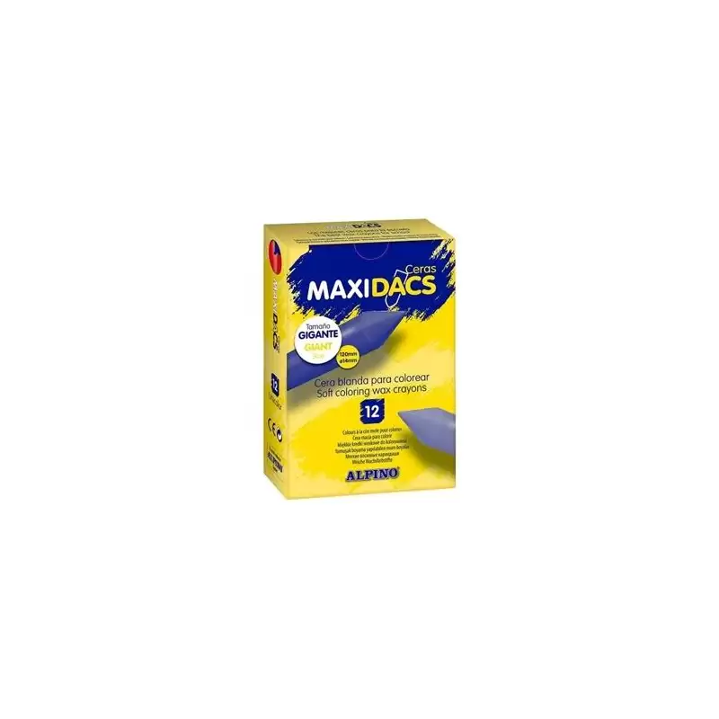 (DX060103) ALPINO CERAS MAXIDACS CAJA DE 12 AMARILLO CLARO
