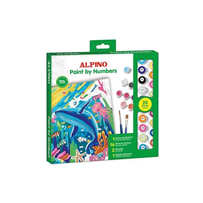 (PN000100) ALPINO PINTURA ACRÍLICA PINTA POR NÚMEROS OCEAN