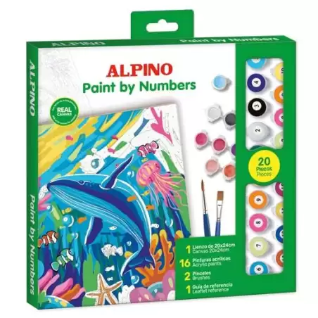 (PN000100) ALPINO PINTURA ACRÍLICA PINTA POR NÚMEROS OCEAN