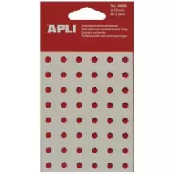 (0228) APLI ARANDELAS DE REFUERZO 13MM CAJA 96 UD TRANSLÚCIDAS
