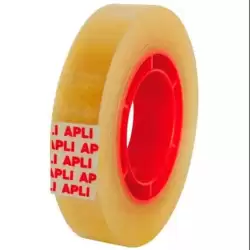 (11169) APLI CINTA ADHESIVA TRANSPARENTE ROLLO 12MM X 33M BOLSITA