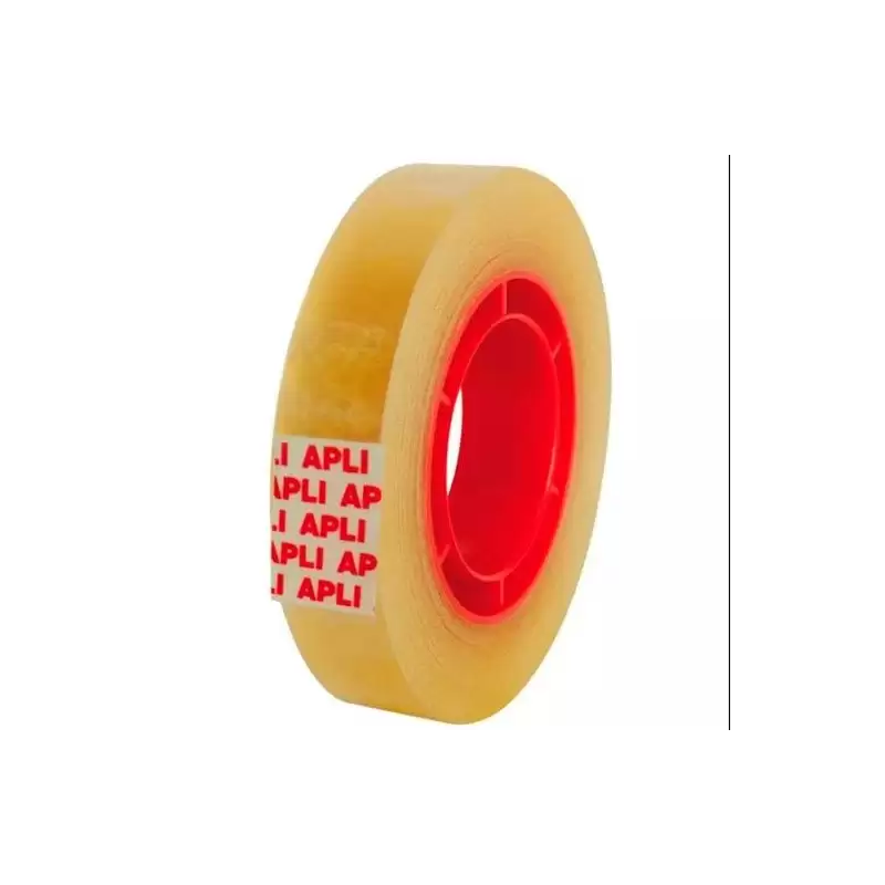 (11169) APLI CINTA ADHESIVA TRANSPARENTE ROLLO 12MM X 33M BOLSITA