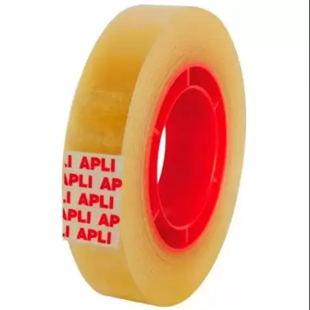 (11169) APLI CINTA ADHESIVA TRANSPARENTE ROLLO 12MM X 33M BOLSITA