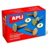 (12286) APLI ENCUADERNADORES METÁLICOS CON ARANDELA DORADOS 30MM - 100UD-