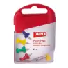 (12349) APLI CHINCHETAS DE COLORES PLASTICO CAJA 25 UD C/SURTIDOS