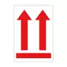 (12402) APLI ROLLO ETIQUETA FLECHA POSICIÓN VERTICAL ROJA