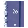 (741091026) FINOCAM AGENDA ESPIRAL YEAR E5-117X181MM 1DP TAPA PP AZUL 2026