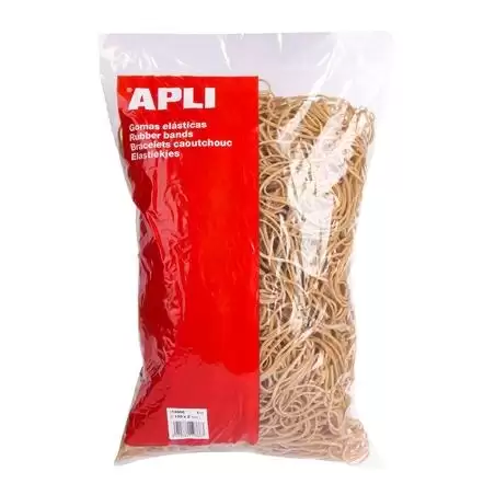 (12866) APLI GOMA ELÁSTICA MARRÓN CAUCHO 120X2MM 1KG