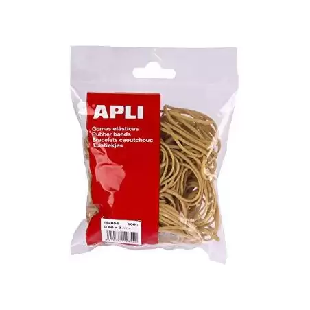 (13743) APLI GOMA ELÁSTICA MARRÓN CAUCHO 60X2MM 1KG