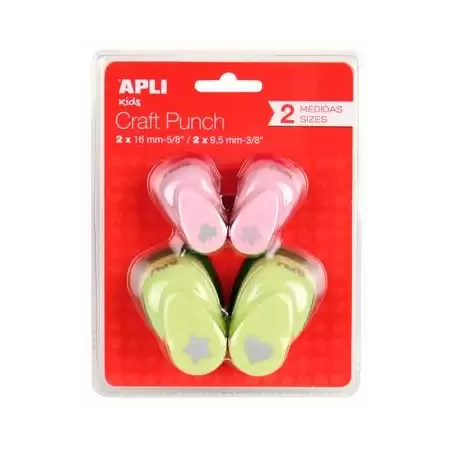 (13988) APLI PERFORADORA 1 AGUJERO FORMAS SURTIDAS 16MM/9