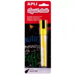 (13956) APLI MARCADOR DE TIZA LÍQUIDA PUNTA REDONDA 5