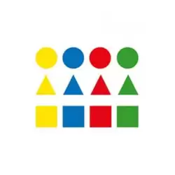 (00993) APLI GOMETS GEOMÉTRICOS PEQUEÑOS PERMANENTES COLORES SURTIDOS -BLISTER DE 12H-