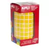 (04871) APLI GOMETS CUADRADOS 10MM ROLLO AMARILLO -ROLLO 6372 UNIDADES-