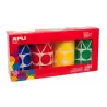 (10753) APLI GOMETS GEOMÉTRICOS CAJA 4 ROLLOS FORMAS Y COLORES SURTIDOS -5428 UNIDADES-