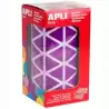 (11495) APLI GOMETS TRIANGULARES 20MM ROLLO LILA -ROLLO 2832 UNIDADES-