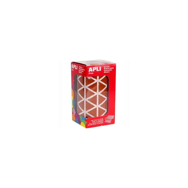 (11496) APLI GOMETS TRIANGULARES 20MM ROLLO MARRÓN -ROLLO 2832 UNIDADES-