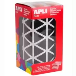 (11497) APLI GOMETS TRIANGULARES 20MM ROLLO NEGRO -ROLLO 2832 UNIDADES-