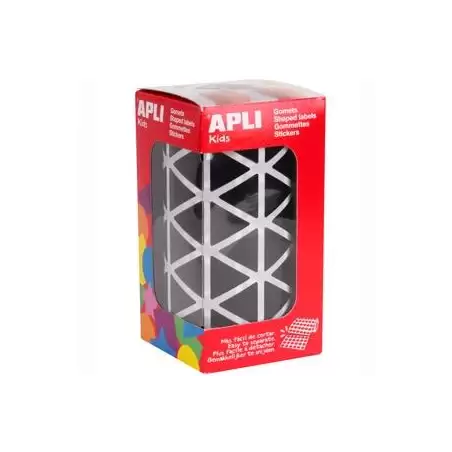 (11497) APLI GOMETS TRIANGULARES 20MM ROLLO NEGRO -ROLLO 2832 UNIDADES-