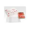 (12280) APLI FORRO DE LIBROS CON SOLAPA AJUSTABLE 290MM PVC 130 MICRAS CAJA 100 UD