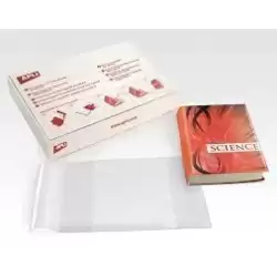 (12281) APLI FORRO DE LIBROS CON SOLAPA AJUSTABLE 300MM PVC 130 MICRAS CAJA 100 UD