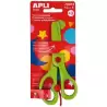 (12815) APLI TIJERAS PREESCOLAR AMBIDIESTROS 13CM ASIMÉTRICAS +3 AÑOS VERDE -BLISTER-