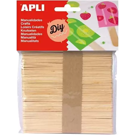 (13063) APLI PALO DE POLO 114X10MM COLOR MADERA NATURAL -50U-