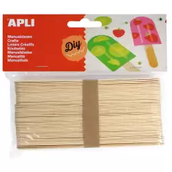 (13268) APLI PALO DE POLO 150X18MM COLOR MADERA NATURAL -40U-